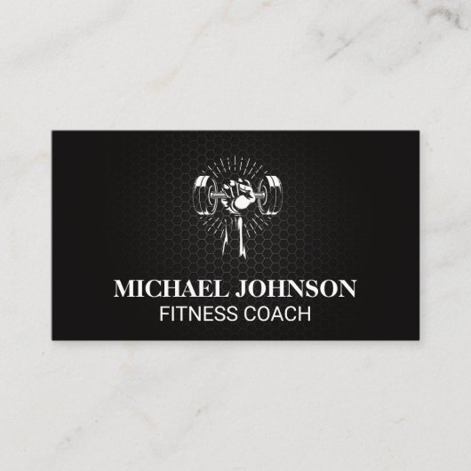 Carte De Visite Poids de levage | Fitness (Devant)