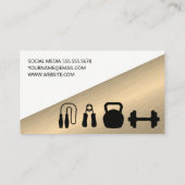 Carte De Visite Poids de levage pour homme | Fitness (Dos)