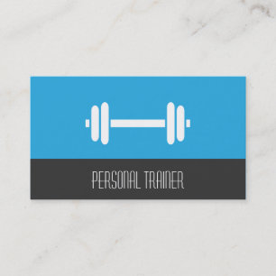 Carte De Visite Poids de Personal Trainer de Fitness Minimaliste M