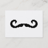 Carte De Visite Poignée de 8 bits Pixel Moustache (Dos)