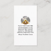 Carte De Visite Poignée de boîte futuriste créative (Dos)