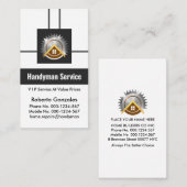 Carte De Visite Poignée de boîte futuriste créative (Devant / Derrière)