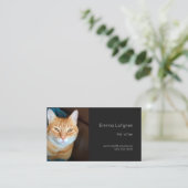 Carte De Visite Poignée de chat orange (Debout devant)