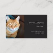 Carte De Visite Poignée de chat orange (Devant)