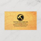 Carte De Visite Poignée de grains de bois Outils Bureau (Dos)