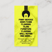 Carte De Visite Poignée de la clé verticale (Dos)