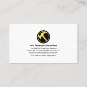 Carte De Visite Poignée de peinture Peeling Signal Homme (Dos)