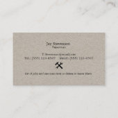 Carte De Visite Poignée de réparation de maison marteau et clé (Dos)