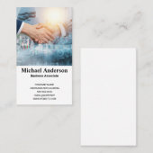 Carte De Visite Poignée | Devoir commercial | Financiers (Devant / Derrière)