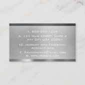 Carte De Visite Poignée industrielle Acier métallique inoxydable (Dos)