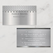 Carte De Visite Poignée industrielle Acier métallique inoxydable (Devant / Derrière)