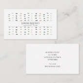 Carte De Visite Poignées de main Whimsical sur mesure Seamstress m (Devant / Derrière)