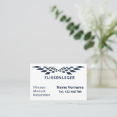 Carte De Visite Poigneuse Fliesenleger (Debout devant)