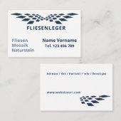 Carte De Visite Poigneuse Fliesenleger (Devant / Derrière)
