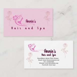 Carte De Visite Poils minimalistes et beauté Spa