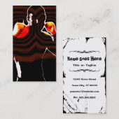 Carte De Visite poings du feu (Devant / Derrière)