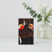 Carte De Visite poings du feu (Debout devant)