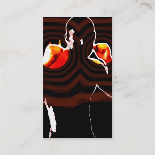 Carte De Visite poings du feu (Devant)