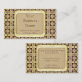 Carte De Visite Point croisé (Devant / Derrière)