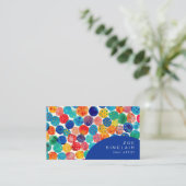 Carte De Visite Point de couleur abstrait (Debout devant)