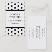 Carte De Visite Point de polka (Devant / Derrière)