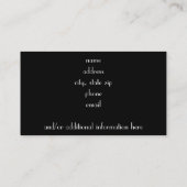 Carte De Visite Point de polka (Dos)