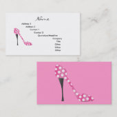 Carte De Visite Point Poky Haut talon (Devant / Derrière)