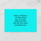 Carte De Visite Point Polka blanc personnalisé (Dos)