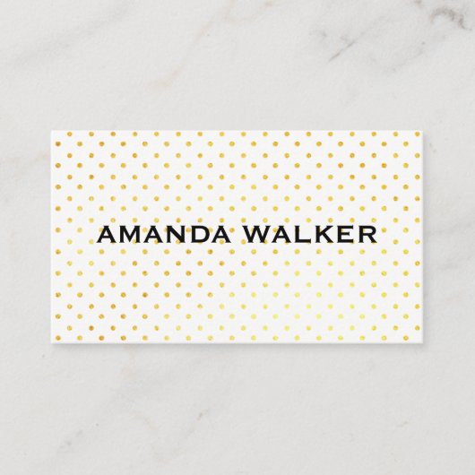 Carte De Visite Point Polka moderne (Devant)