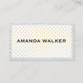 Carte De Visite Point Polka moderne | Bordure de brique (Devant)