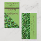 Carte De Visite Point vert moderne (Devant / Derrière)