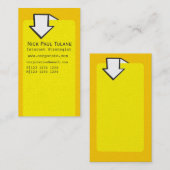 Carte De Visite Pointage du concepteur administratif d'entreprise (Devant / Derrière)