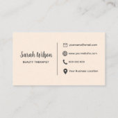 Carte de visite pointé (Dos)