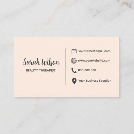 Carte de visite pointé (Dos)