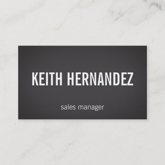 Carte De Visite Pointé / Lignes (noir) (Devant)