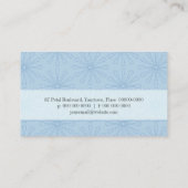 Carte de visite pointillé de bleu de poudre de (Dos)