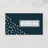 Carte De Visite Points Abstraits modernes Motif géométrique (Devant)