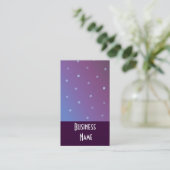 Carte De Visite Points blancs et nuances de pourpre (Debout devant)