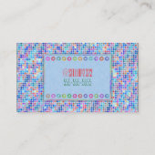 Carte De Visite Points bleus (Dos)