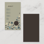 Carte De Visite Points bleus et bronzages de cadet rétros (Devant / Derrière)