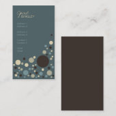 Carte De Visite Points bleus et bronzages de cadet rétros (Devant / Derrière)