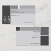 Carte De Visite Points brouillés monochromes artiste de grille (Devant / Derrière)