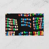 Carte De Visite Points colorés (Dos)