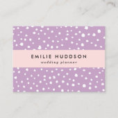 Carte De Visite Points Dalmatiens Lilac, Points Dalmatiens, Pots D (Devant)