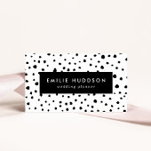 Carte De Visite Points dalmatiens, Points dalmatiens, Noir et Blan