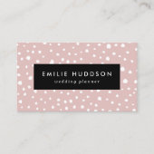 Carte De Visite Points Dalmatiens Rose, Points Dalmatiens, Impress (Devant)