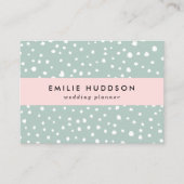 Carte De Visite Points Dalmatiens verts, Points Dalmatiens, Pots D (Devant)