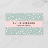 Carte De Visite Points Dalmatiens verts, Points Dalmatiens, Pots D (Devant)