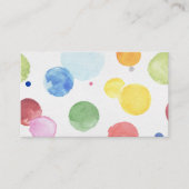 Carte De Visite Points d'aquarelle 1 (Devant)