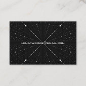 Carte De Visite Points de l'espace d'infini - Noirs (Dos)